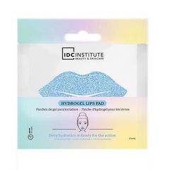 IDC Hydrogel Glitter Lip Patches Μάσκα Επίθεμα Χειλιών με Υδατικό τζελ & Γκλίτερ 1 pair 6gr Μπλε