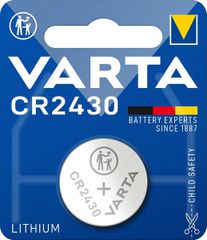 VARTA ΜΠΑΤΑΡΙΑ ΛΙΘΙΟΥ 3 VOLT CR 2430 1 TMX