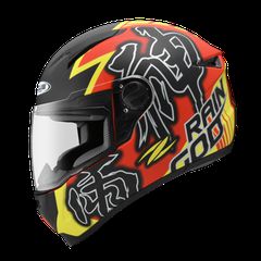 ΚΡΑΝΟΣ ZEUS811 FFACE AL31 ΜΑΤ ΜΑΥΡΟ ΚΟΚΚΙΝΟ FLUO RAIN GOD ZEUS 1400GR & ΔΩΡΕΑΝ ΜΕΤΑΦΟΡΙΚΑ - S