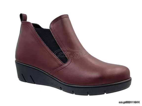 Fiore shoes F-213 Μπορντό Γυναικεία Μποτάκια