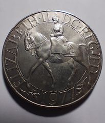 Μεγάλη Βρετανία Νόμισμα CROWN 1977 Βασίλισσα Ελισάβετ Β'