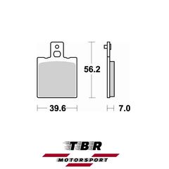 Τακακια TBR Brake Pad 612 Sintered PR-1 HH
