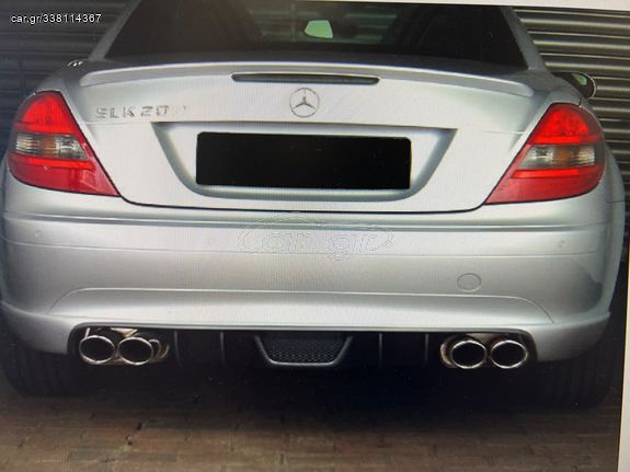 mercedes slk 171 2004-2011 diffuser-σποιλερ γνησιο piecha καινουριο για πίσω προφυλακτηρα