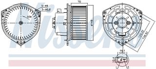 Ανεμιστήρας εσωτερικού χώρου CHEVROLET AVEO / KALOS; DAEWOO KALOS 1.2-1.5 09.02-