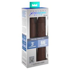 PIPEDREAMS SLEEVE 22,86 CM + 7,62 CM PLUG BROWN-thumb-2