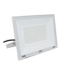 Προβολέας LED SMD 70W 230V με θερμό χρώμα φωτός 3000K 6300lm IP65 σε λευκό χρώμα
