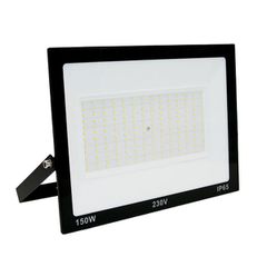 Προβολέας LED SMD 150W 230V με θερμό χρώμα φωτός 3000K 15000lm IP65 σε μαύρο χρώμα