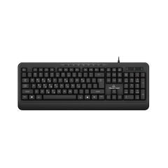 POWERTECH ενσύρματο πληκτρολόγιο PT-1066 multimedia EN/GR σε μαύρο χρώμα