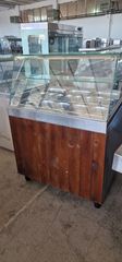 Βιτρίνα σαλατών 90εκ με εξωτερικη μηχανη