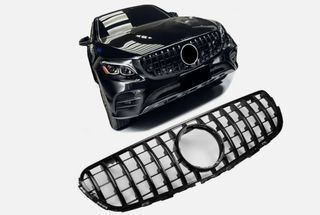 Μάσκα για Mercedes GLC X253 C253 (2015-2018) GT Panamericana All Black