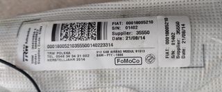 ΑΕΡΟΣΑΚΟI ΚΑΘΙΣΜΑΤΟΣ ΕΜΠΡΟΣ FORD KA 2008 - 2015 FIAT 500 2007 - 2014 00018005230 34024858E-thumb-3