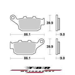 ΟΡΓΑΝΙΚΑ ΤΑΚΑΚΙΑ SP ORGANIC BRAKE PADS SP TBR956