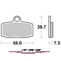 ΟΡΓΑΝΙΚΑ ΤΑΚΑΚΙΑ SP ORGANIC BRAKE PADS SP TBR955