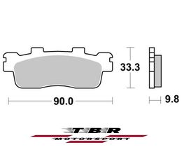 ΟΡΓΑΝΙΚΑ ΤΑΚΑΚΙΑ SP ORGANIC BRAKE PADS SP TBR945