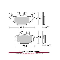 ΟΡΓΑΝΙΚΑ ΤΑΚΑΚΙΑ SP ORGANIC BRAKE PADS SP TBR923