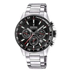 Festina Timeless, Men's Chronograph Watch, Silver Stainless Steel Bracelet F20560/6