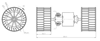 Ανεμιστήρας εσωτερικού χώρου BMW 3 (E30), Z3 (E36) 1.9-3.2 09.83-01.03