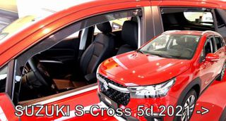 Ανεμοθραύστες Suzuki S-Cross (2021+) 5 πορτο - 4τμχ. εμπρός και πίσω, Heko-thumb-1