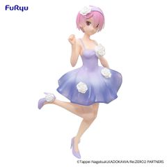 RE ZERO - Ram "Flower Dress" - Statue Trio-Try-iT 21cm