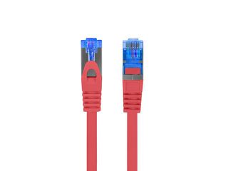 LANBERG PATCHCORD S/FTP CAT.6A 0.5M RED LSZH-thumb-2