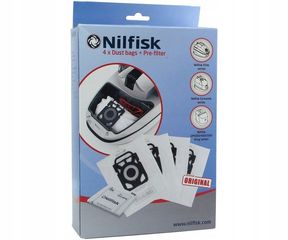 Nilfisk Elite hoover bags 107412688 4 pcs.