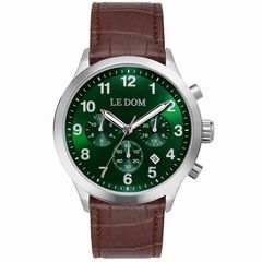 Le Dom Patrol, Men's Watch, Brown Leather Strap LD.1106-6