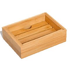 Σαπουνοθήκη επιτραπέζια bamboo διαστάσεων 8x10,8x3cm