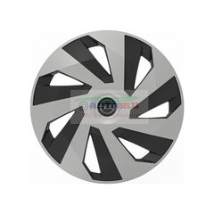 Τάσια Τροχών Αυτοκινήτου Versaco Vector Ασημί/Μαύρο- 14'' με σήμα Opel Σετ 4τμχ.