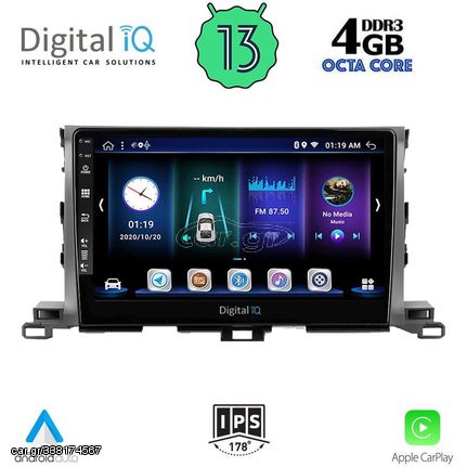 DIGITAL IQ BXD 6700_CPA (10inc) MULTIMEDIA TABLET OEM TOYOTA HIGHLANDER mod. 2014-2019