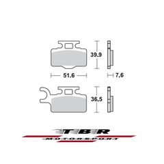 ΜΕΤΑΛΛΙΚΑ ΤΑΚΑΚΙΑ SINTER METAL PADS TBR894