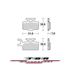 ΜΕΤΑΛΛΙΚΑ ΤΑΚΑΚΙΑ SINTER METAL PADS TBR894