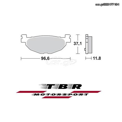 ΟΡΓΑΝΙΚΑ ΤΑΚΑΚΙΑ SP ORGANIC BRAKE PADS SP TBR904