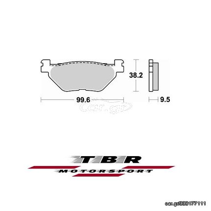 ΟΡΓΑΝΙΚΑ ΤΑΚΑΚΙΑ SP ORGANIC BRAKE PADS SP TBR903