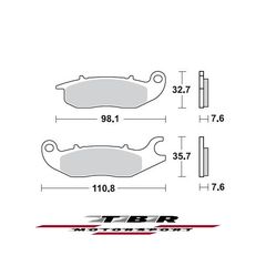 ΟΡΓΑΝΙΚΑ ΤΑΚΑΚΙΑ SP ORGANIC BRAKE PADS SP TBR902