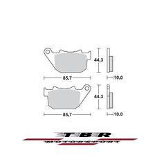 ΤΑΚΑΚΙ BRAKE PADS TBR901 HARLEY D. XL 883 L SPORTSTER LOW 883 07