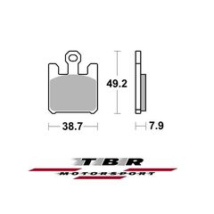 ΤΑΚΑΚΙ BRAKE PADS TBR893 KAWASAKI  ZX6RR NINJA 600 03