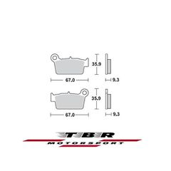 ΟΡΓΑΝΙΚΑ ΤΑΚΑΚΙΑ SP ORGANIC BRAKE PADS SP TBR890