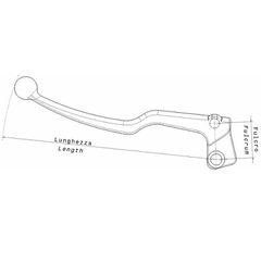 Domino Complete Clutch Lever Black Derbi Senda