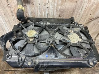 Σετ ψυγείων εμπρός κομπλέ Mazda RX-8 — νερού + A/C + βεντιλατέρ Γνήσιο-thumb-1