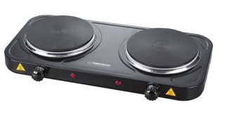 Esperanza EKH010K Electric cooker, top, 2 heating fields, black