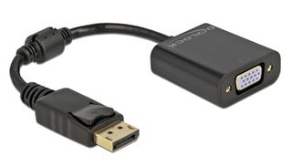 DELOCK 61006 αντάπτορας DisplayPort σε VGA, passive, μαύρος, 1920x1200p