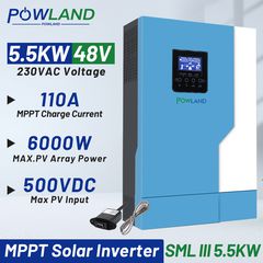 Powland 5.5KW Hybrid Inverter WiFi ΝΕΑ ΤΙΜΗ
