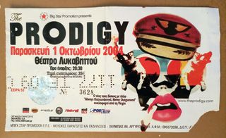 Εισιτηριο Prodigy 1/10/2004 Λυκαβηττος