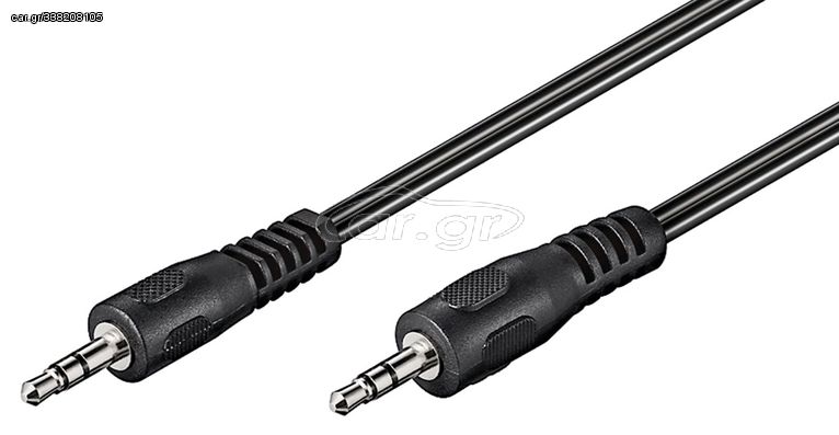 GOOBAY καλώδιο ήχου 3.5mm 50449, 3 pin stereo, 2.5m, μαύρο