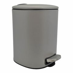 ΧΑΡΤΟΔΟΧΕΙΟ INOX ΤΕΤΡΑΓΩΝΟ SOFT CLOSE 5L ΓΚΡΙ ΜΑΤ ANKOR 827459