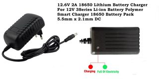 Φορτιστής 12.6V 2A για μπαταρίες λιθίου 18650 Lithium Battery Charger For 12V 3Series Li-ion Battery Polymer Smart Charger 18650 Battery Pack - ΔΩΡΕΑΝ ΜΕΤΑΦΟΡΙΚΑ