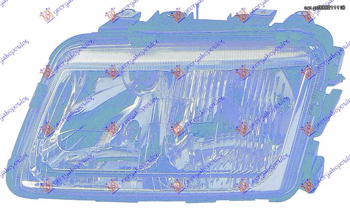 Φανάρι Εμπρός & Ηλεκτρικός   -00 (Με ΠΡΟΒ) (Ε) (DEPO) / AUDI A3 96-03 / 8L0941029A - Αριστερό - 1 Τεμ