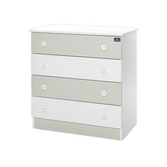 Συρταριέρα Lorelli Dresser New White Milky Green 10170070040A