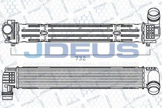 Carro Ψυγείο Intercooler 2.0 DCi (655x105x100) κατάλληλο για RENAULT SCENIC/GRAND SCENIC 2009-2012 (JZ0/JZ1) / 144960023R - 1 Τεμ