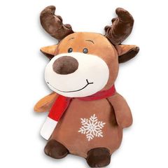 VIP Baby Dolls Stuffed Christmas Deer, Λούτρινος Τάρανδος Καφέ 22cm